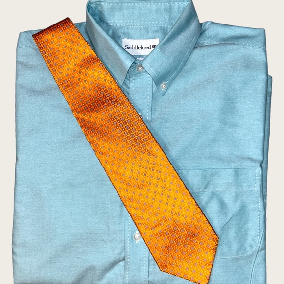 Saddlebred Shirts Saddlebred Easy Care Oxford Button Down Dress